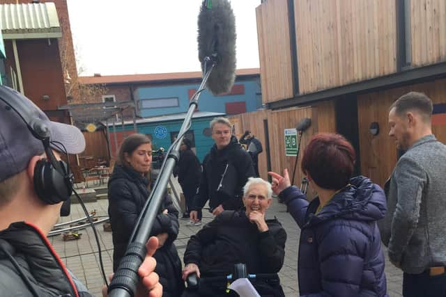 Jack on the Hollyoaks' set. Picture submitted.